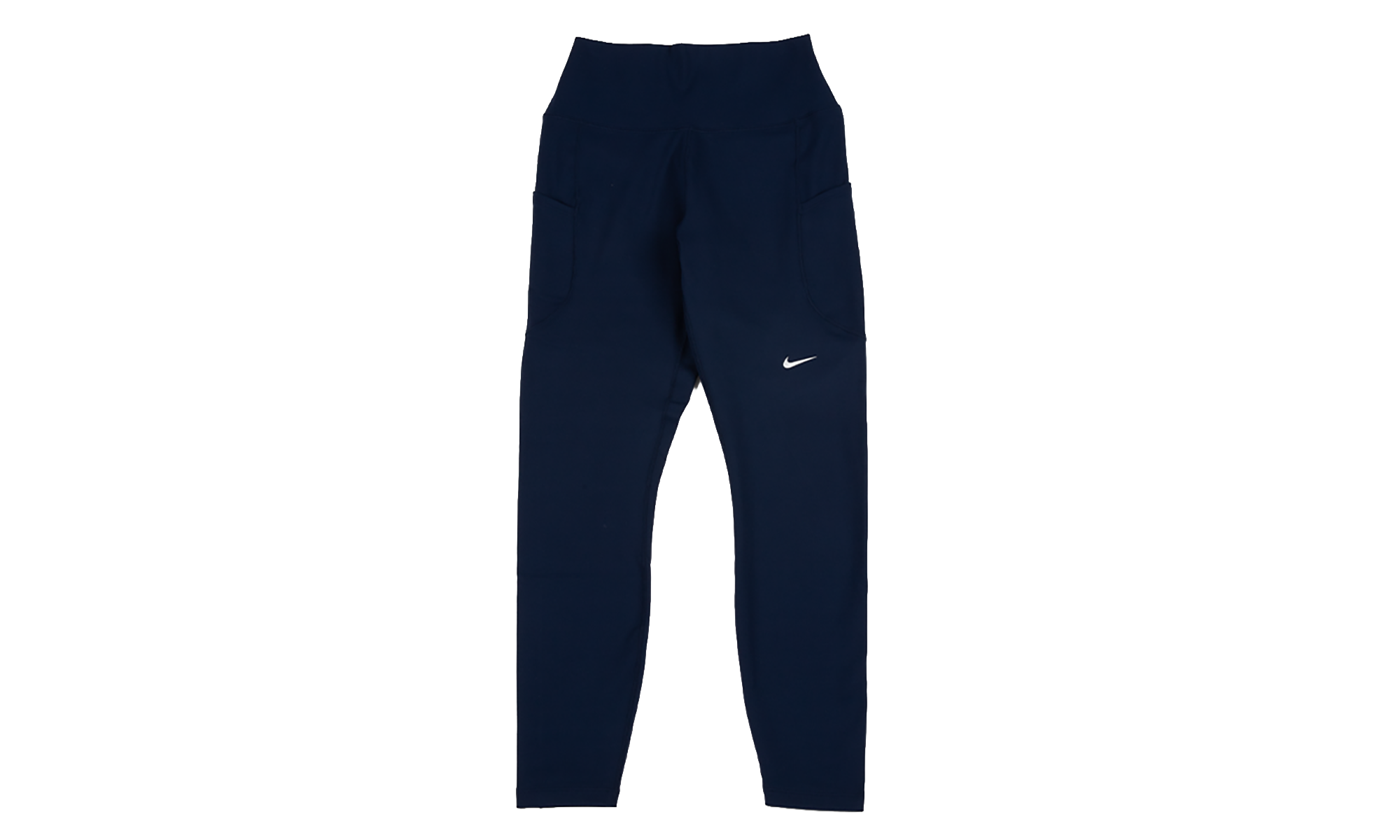 One High-Waisted 7/8 Leggings with Pockets WMNS"Midnight Navy/ White" FN3241 413