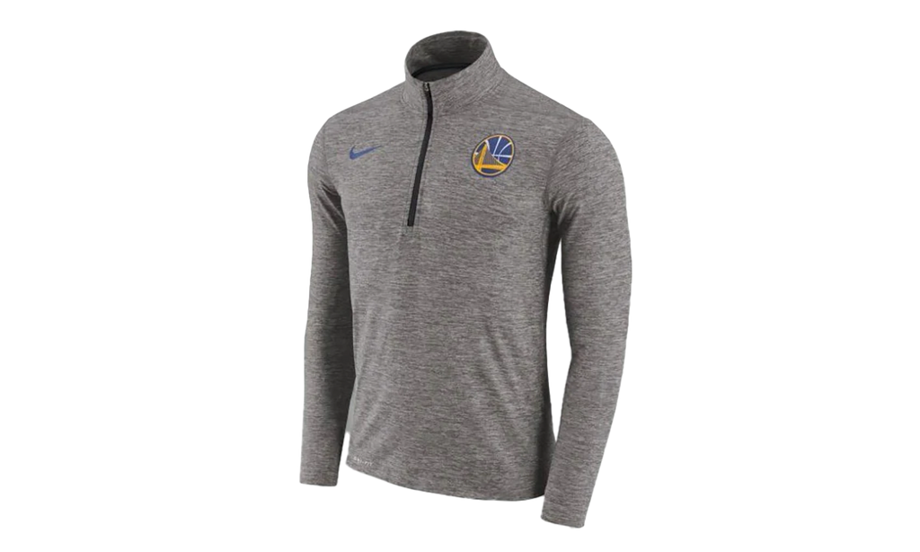 NBA Golden State Warriors 1/2 Zip Long Sleeve Pullover WMNS"Gray" 864324 021