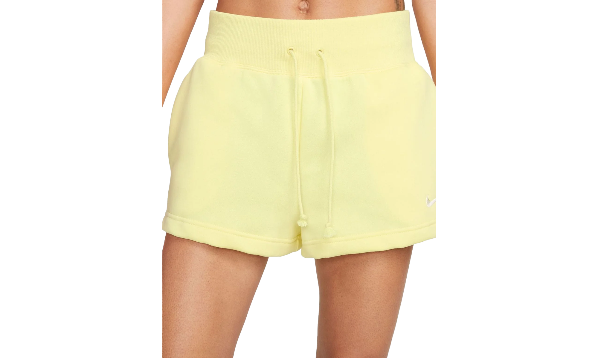 PHOENIX FLEECE HIGH-RISE SHORTS WMNS"Lemon" FD1409 706