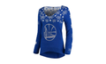 NBA Golden State Warriors V-Neck Sweater WMNS"Snowflake - Blue" STA0618 00001