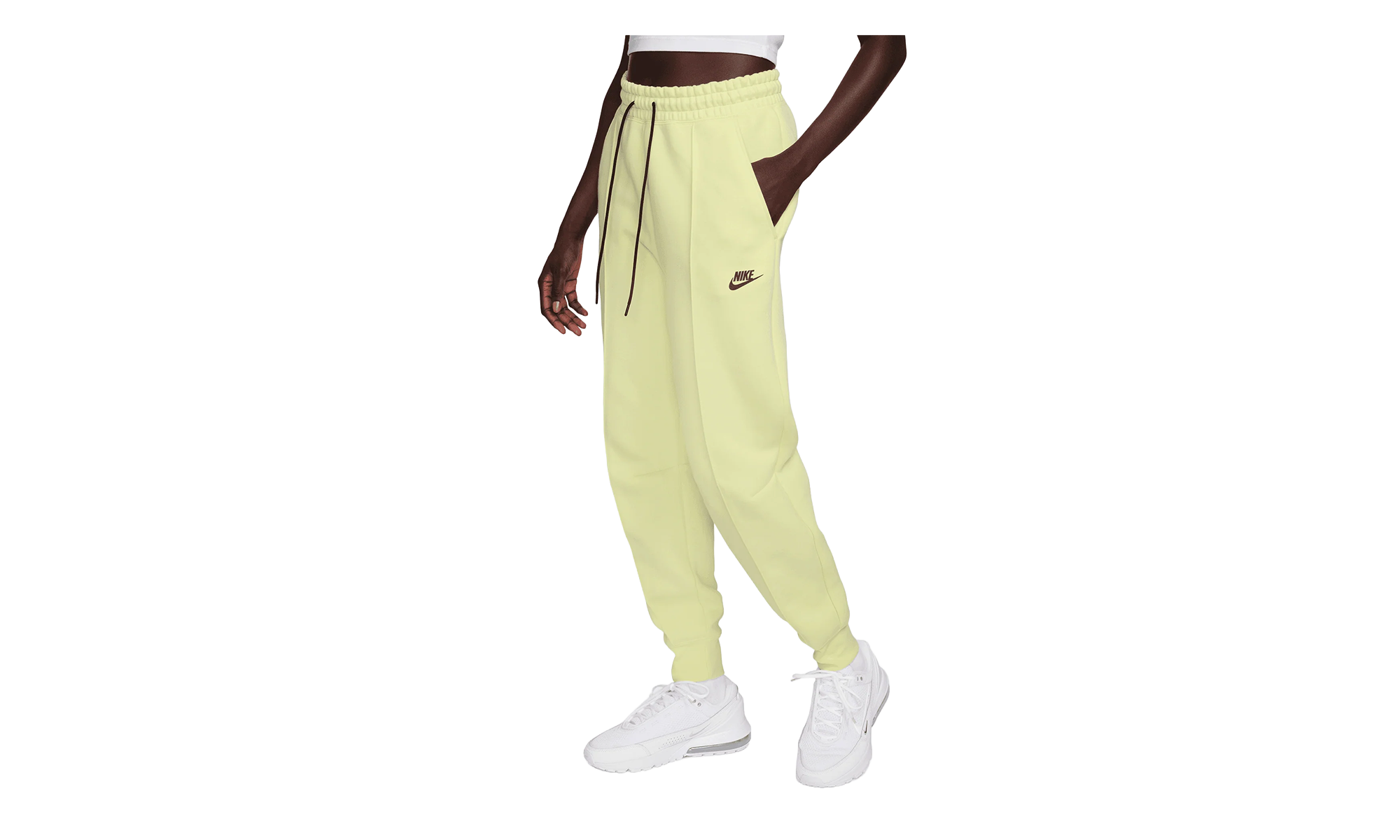 Sportswear Tech Fleece Mid-Rise Jogger Pants WMNS"Luminous Green/ Black" FB8330 331
