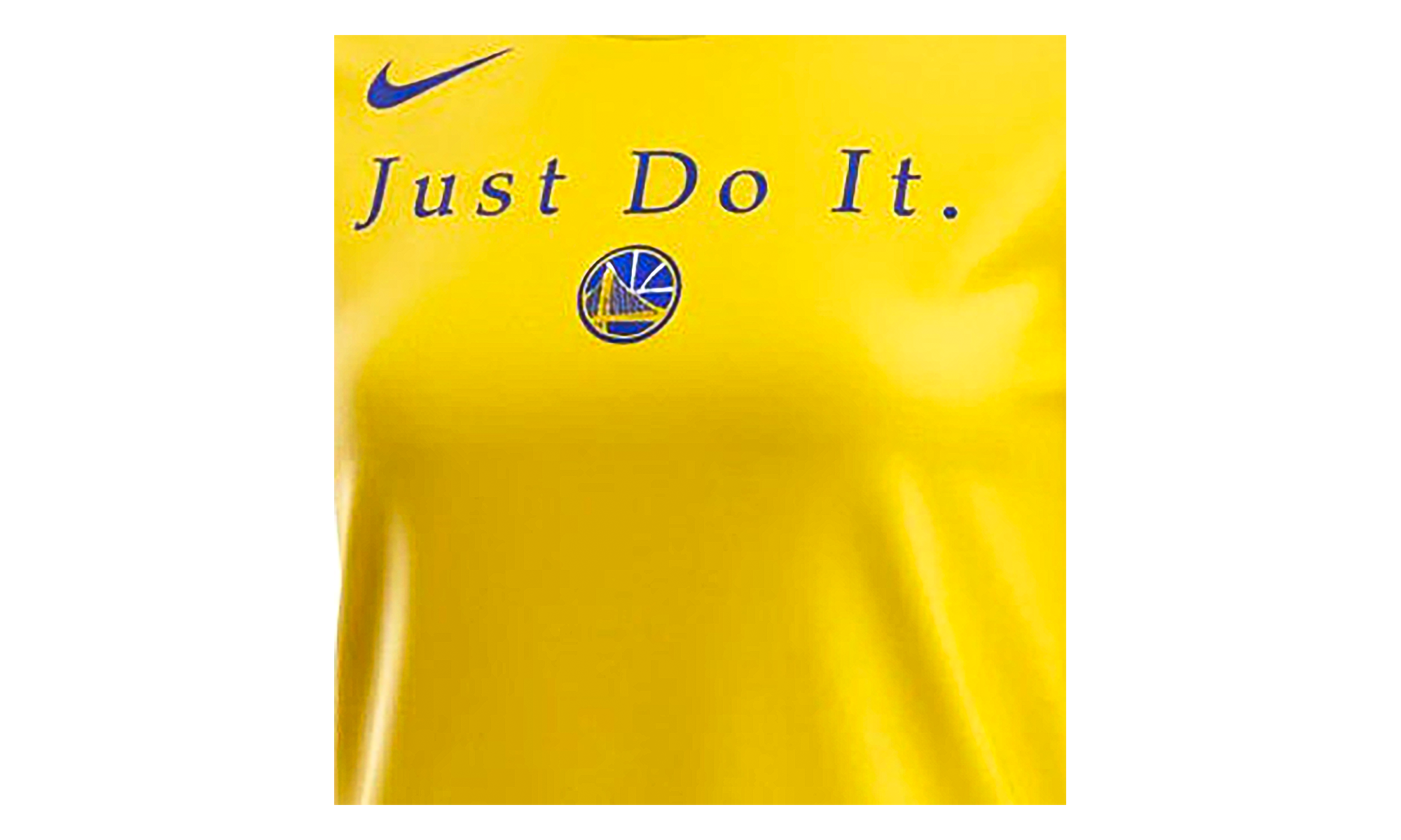 NBA Golden State Warriors Just Do It T-Shirt WMNS"Yellow" AQ6037 728