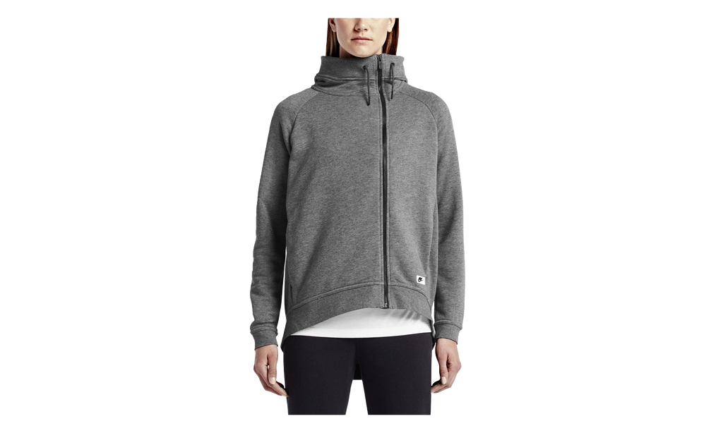 NSW Modern Cape Full Zip Hoodie WMNS"Medium Heather Grey" 804577 091