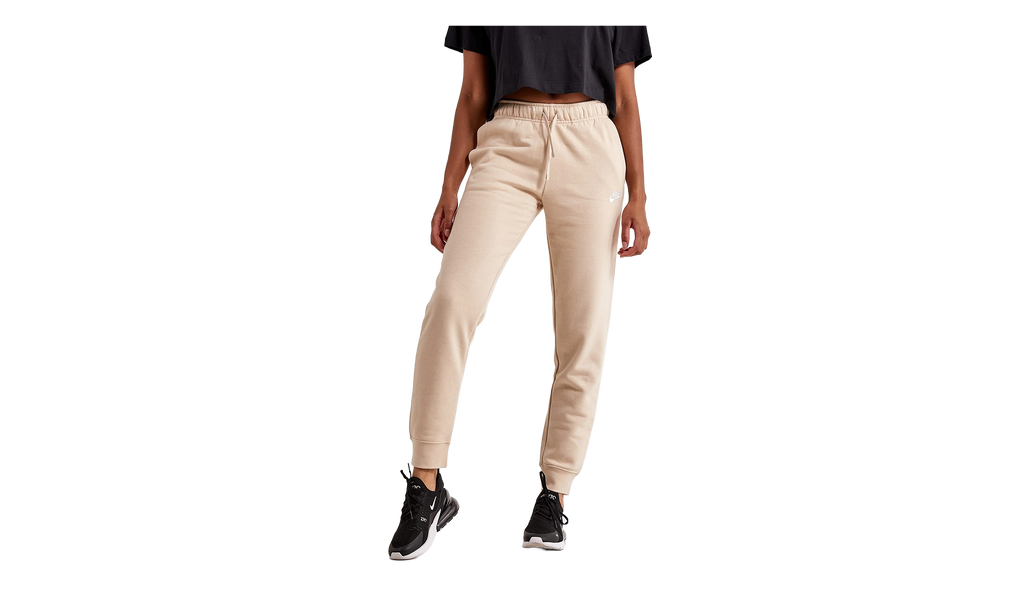 NSW Club Fleece Mid-Rise Joggers WMNS"Sand Drift/ White" DQ5191 126