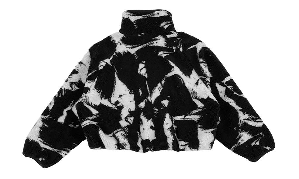 NSW Oversized High-Pile Fleece WMNS"Black White" IF0344 010