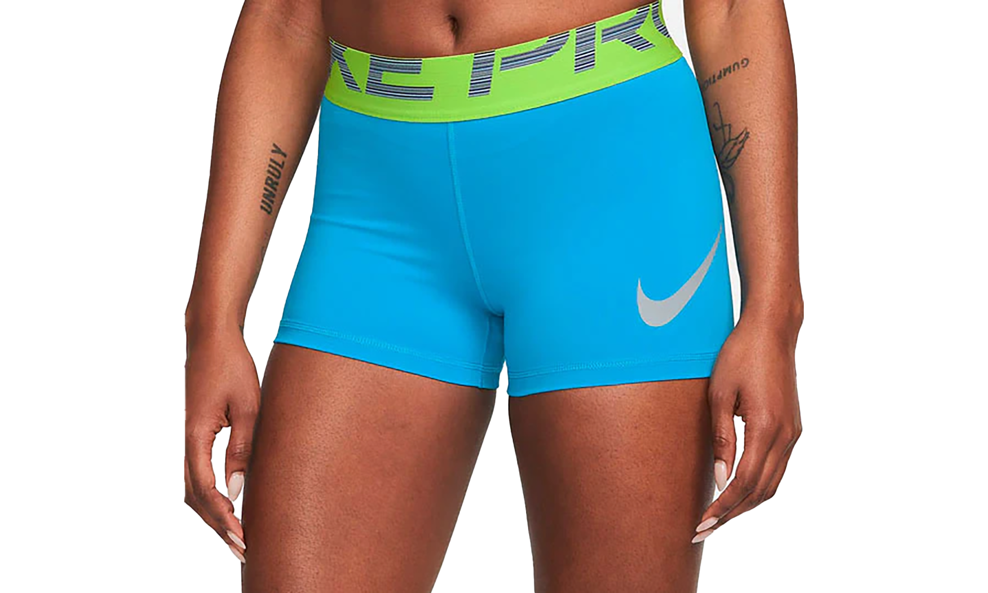 PRO DRI-FIT GRAPHIC TRAINING SHORTS 3" WMNS"Blue" DM7687 446