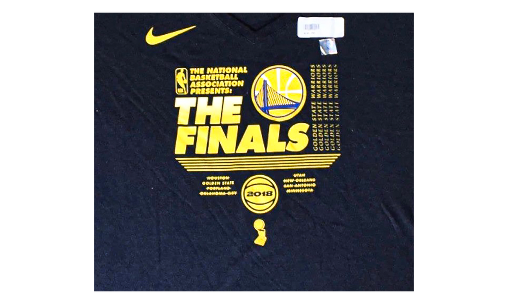NBA Golden State Warriors The Finals 2018 V-Neck Tee WMNS"Black" 561451 00A FN2018